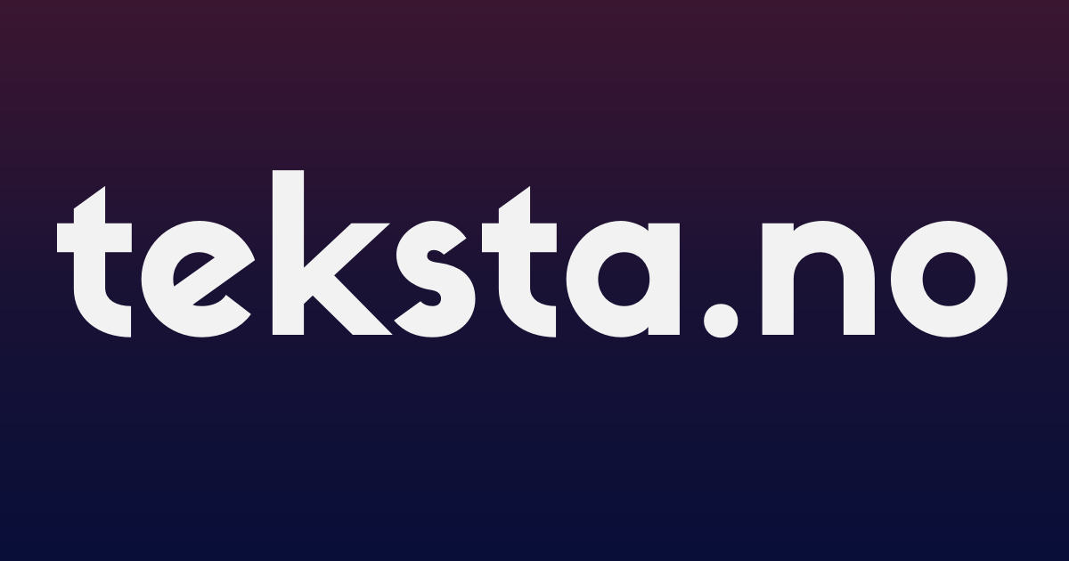 Subprocessors • Teksta.no